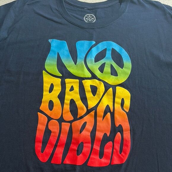 Peaceful Vibes Graphic Tee in Black - Picture 1 of 2